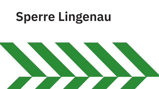 Straßensperre Lingenau